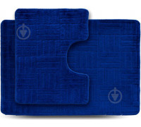 Набір килимів в ванну кімнату Dariana Економ "Макраме" 55*80+55*42 (2шт.) (синій)