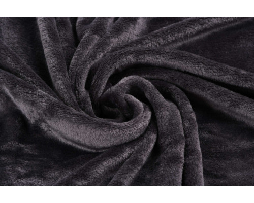 Плед Ardesto Flannel, 160*200 см, темно-сірий, 100% поліестер