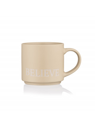 Кружка 420 мл Ardesto Believe, кераміка, жовтий
