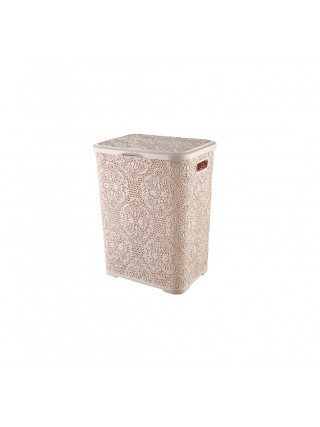 Корзина для білизни LACE 42л, 38,5*32,5*50 см (бежевий)*6