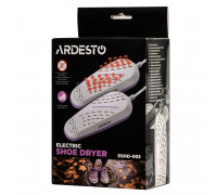 Сушарка для взуття електрична Ardesto, потужність 10Вт, функція озонування, білий+фіолетовий