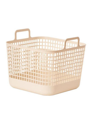 Кошик для зберігання Ardesto 39x37x34.5см, 34л, пластик PP, бежевий