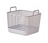 Кошик для зберігання Ardesto 39x37x34.5см, 34л, пластик PP, cірий