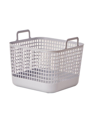 Кошик для зберігання Ardesto 39x37x34.5см, 34л, пластик PP, cірий