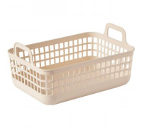 Кошик для зберігання Ardesto 33x22x16.3см, 7л, пластик PP, бежевий