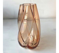 Ваза Ardesto Rosalia, 17.3x15.5х28.4см, скло, коричневий світлий