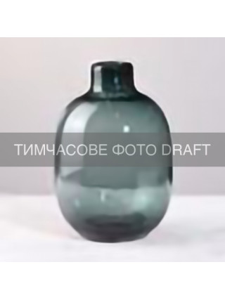 Ваза ARDESTO Luana, 17х25см, скло, зелений темний