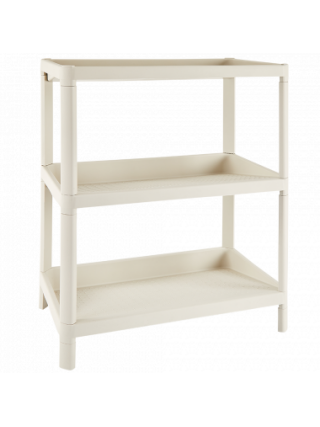 Полиця для взуття 3-х ярусна Алеана 56*33*70 см (біла троянда)