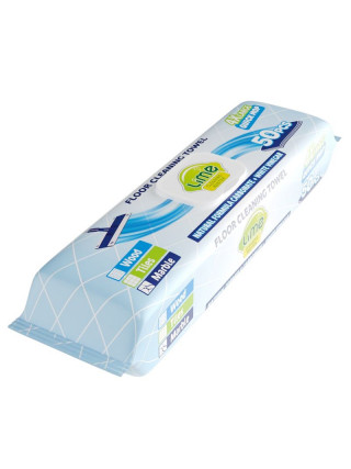 Серветки вологі для миття підлоги універсальні LIME 35×20 см, 50 шт/уп (сумісні з CM-0001)