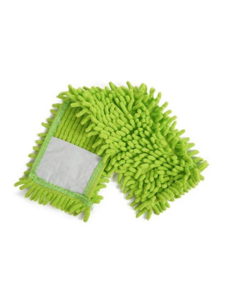 Запаска до швабри - полотера шиньйон "1000 пальців" 43*10 см Eco Fabric, локшина ЗЕЛЕНА