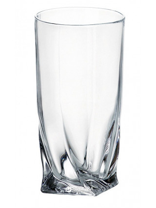 Набір склянок Bohemia Quadro 350 мл., для води, 6 шт.