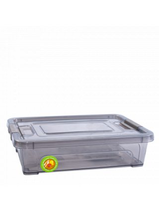 Контейнер універсальний "Smart Box" Practice 5,5 л. 39*29*8 см.(коричневий прозорий./какао)