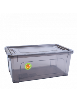 Контейнер універсальний "Smart Box" Practice 11,7 л. 39*29*14 см.  (коричневий прозорий/какао)