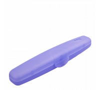 Футляр для зубної щітки дорожній (фіолетово-прозорий) 