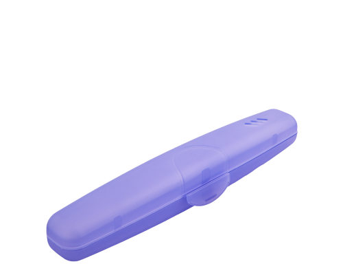 Футляр для зубної щітки дорожній (фіолетово-прозорий) 