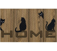 Килим гумовий 45*75*0,4 см принтований, "Welcome"