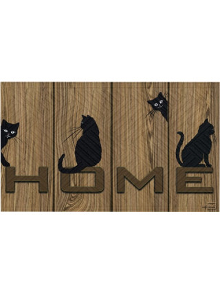 Килим гумовий 45*75*0,4 см принтований, "Welcome"