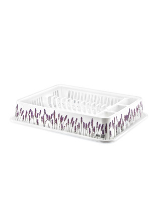 DECOR  Сушка для посуду з декором лаванда 500*415*90 мм 