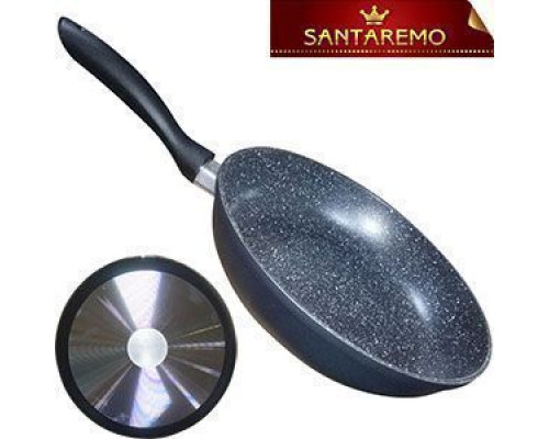 Сковорода SANTAREMO d-24 см, з мармуровим антипригарним покриттям